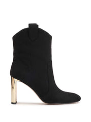 Xovira Heeled Bootie in Black Suede