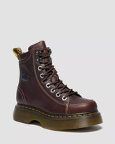 BUZZ 8-EYE Grizzly Leather Lace-Up Boots