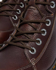 BUZZ 8-EYE Grizzly Leather Lace-Up Boots
