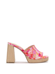 Kameena Mule Platform in Pink Floral