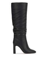 Minerva Knee High Boot in Black Suede