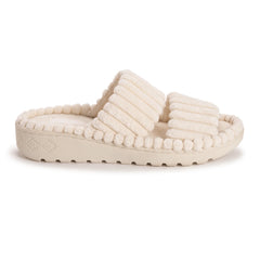 Women's Ribbed Terry Slide Comfort Contour Slipper