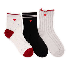 Women's Textured Embroidery Crew Sock