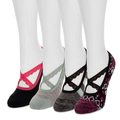 Women's Studio Socks - Criss Cross Ballerina 4PK
