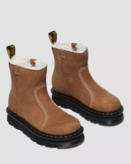 Zebzag Rigger Warm Lined Slip On Nubuck Boots