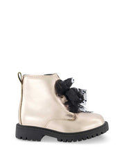Toddler Daria Double Bow Boot in Champagne