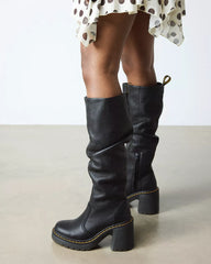 Kasey Virginia Leather Tall Heeled Boots