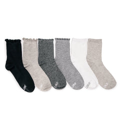 Women's 6 Pack Whisper Soft Crew Socks