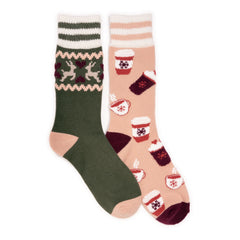 Women's Novelty Cozy Socks 2 Pack