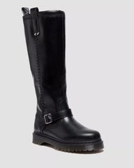 Anistone Knee High Orleans Leather Biker Boots