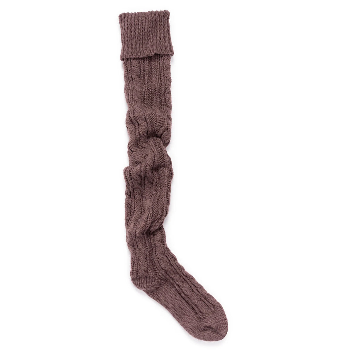 Women's Chunky Cable Knit Over the Knee Socks