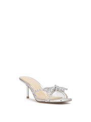 Cornilia High Heel in Clear Silver