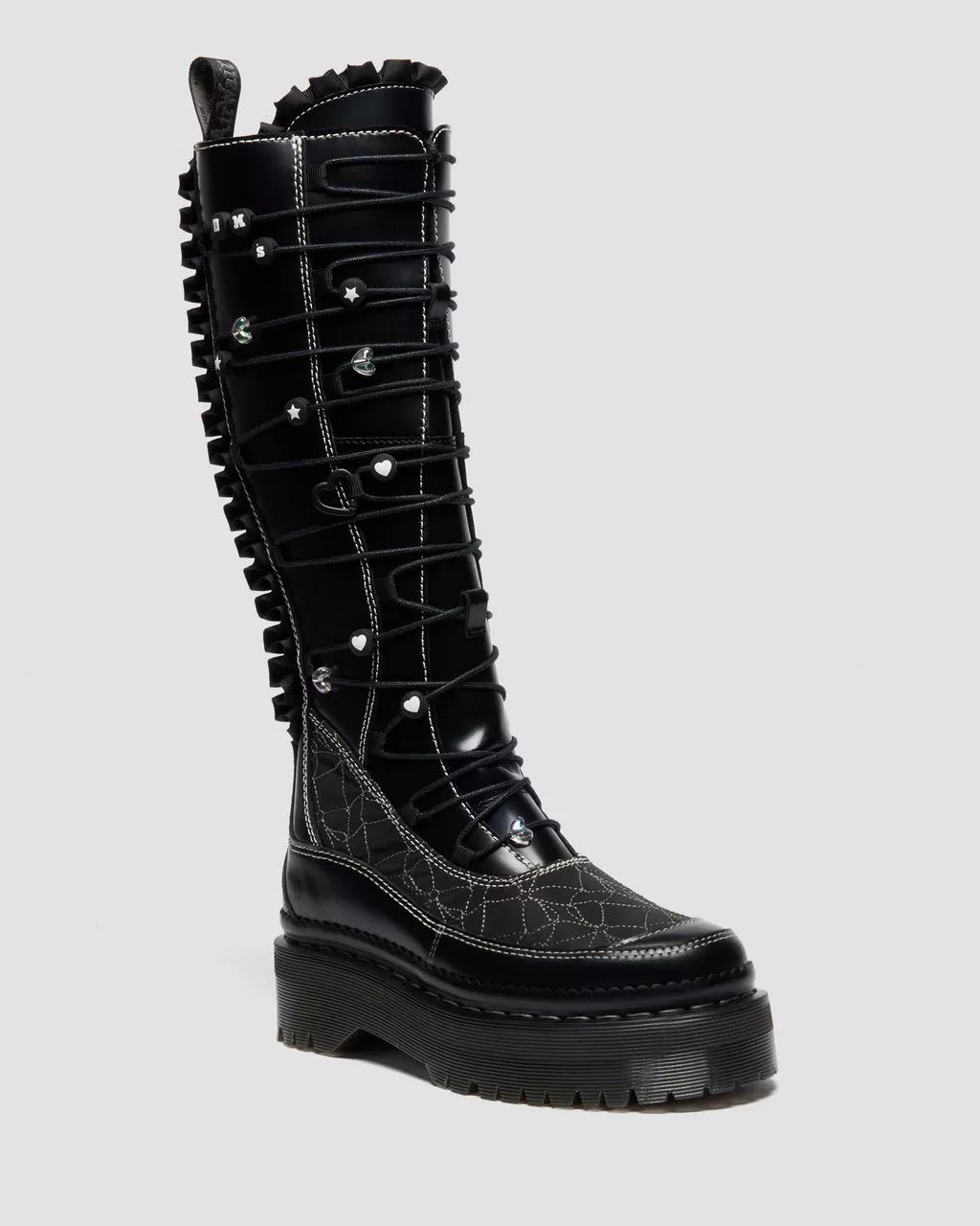 XTRM FRILL Platform Leather Boots