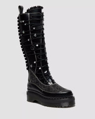 XTRM FRILL Platform Leather Boots