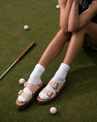 Josef Nubuck Leather Slide Sandals