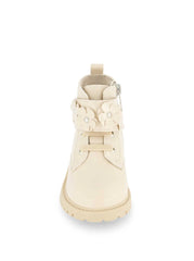 Toddler Daria Flower Moto Boot in Sand