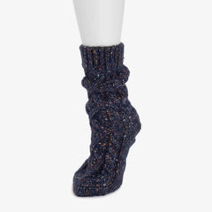 Women's Luxe Cabled Novelty Yard Sweater Sock
