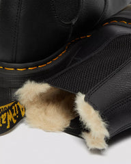 2976 Faux Fur Lined Platform Chelsea Boots