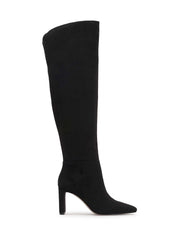 Sussta Over The Knee Boot in Black Suede