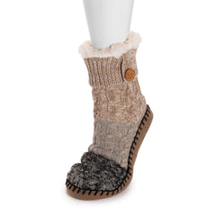 Women's Short Cable Slipper Sock