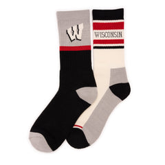 Wisconsin Badgers GameDay Unisex Crew Socks 2 Pack