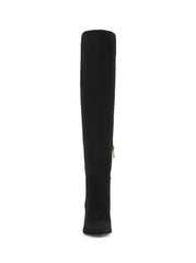 Sussta Over The Knee Boot in Black Suede