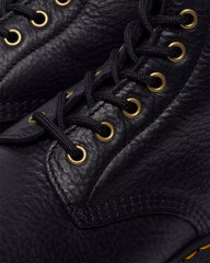 1460 Faux Fur Lined Grizzly Leather Lace Up Boots