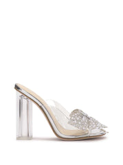 Saidah Block Heel in Clear