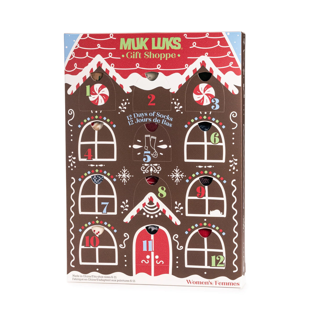 Women's 12 Days of Christmas Socks