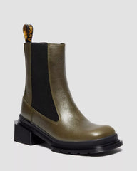 MAYBOLE CHELSEA Square Toe Leather Boots