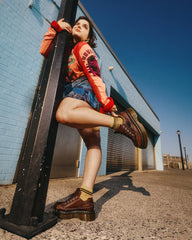 Buzz 5-Eye Grizzly Leather Shoes