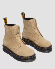 ZEBZAG LACELESS Slip On Suede Boots