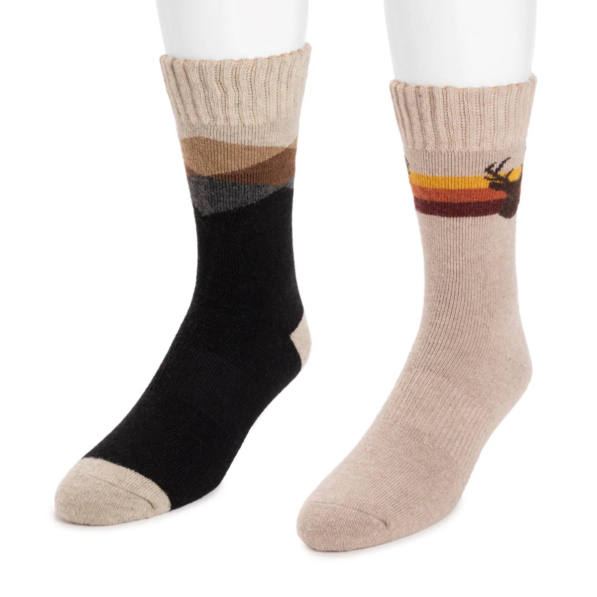 Men's 2 Pair Pack Wool Boot Socks