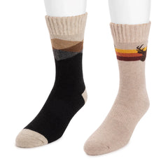 Men's 2 Pair Pack Wool Boot Socks