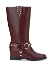 Milley Moto Boot in Dark Cherry