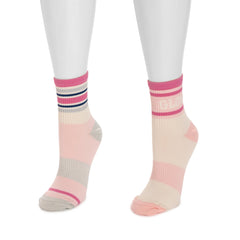 Women's Studio Socks - Quarter Crew Nylon Compression 2 Pack