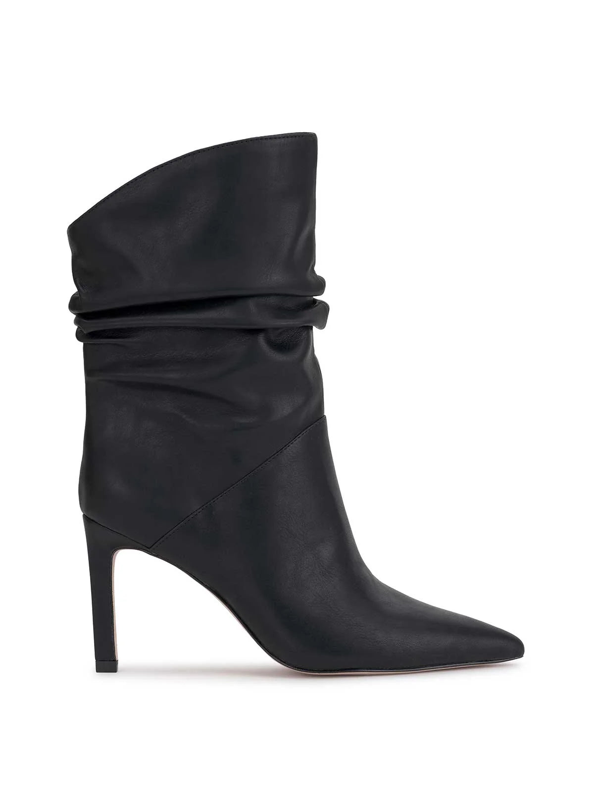Elisti Scrunch Bootie in Black Suede