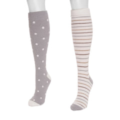 Women's 2 Pack Knee-High Compression Cozy Sock