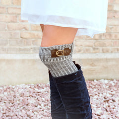Women's 3 Pair Buckle Cuff Over the Knee Socks