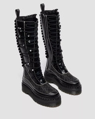 XTRM FRILL Platform Leather Boots