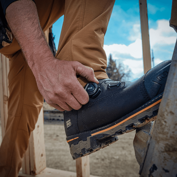 Men's Boondock Pull-On Composite Toe Waterproof Work Boot