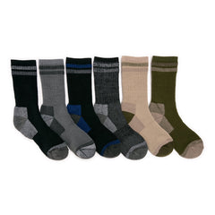 Men's 6 Pair Pack Heat Retainer Hike Crew Socks