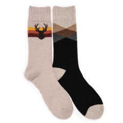 Men's 2 Pair Pack Wool Boot Socks