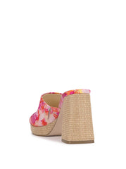 Kameena Mule Platform in Pink Floral