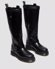 Anistone Knee High Orleans Leather Biker Boots