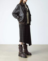 Anistone Hi Leather Biker Boots