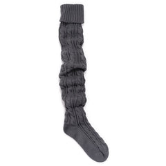 Women's Chunky Cable Knit Over the Knee Socks