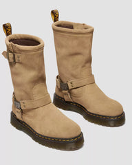 Ansitone Hi Suede Biker Boots Suede Biker Boots