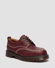 Lowell Wild Grain Leather Lace Up Moc Toe Shoes