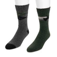 Men's 2 Pair Pack Wool Boot Socks